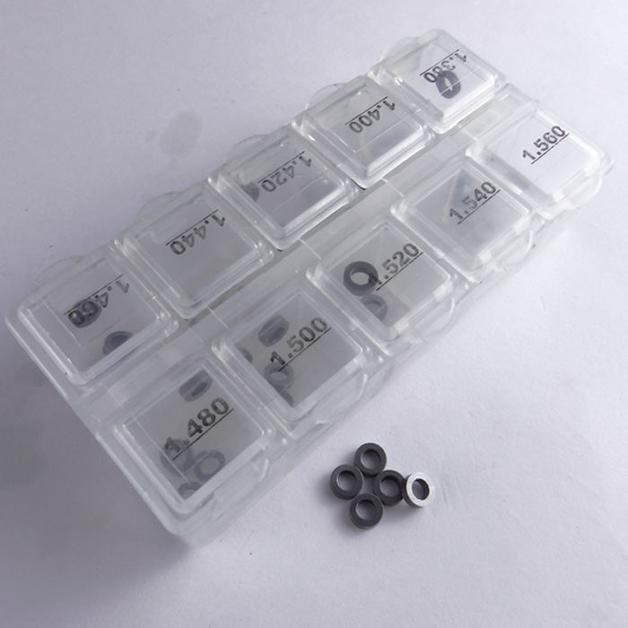 Bosch shim set for PKW diesel injectors, sizes 3.5-5.3 mm