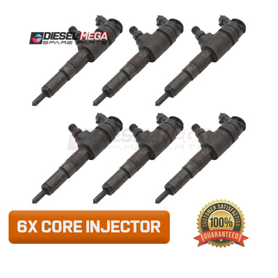Bosch CR Injector 0445110135 core pack of 6 for Peugeot 1.4 HDI diesel engine systems