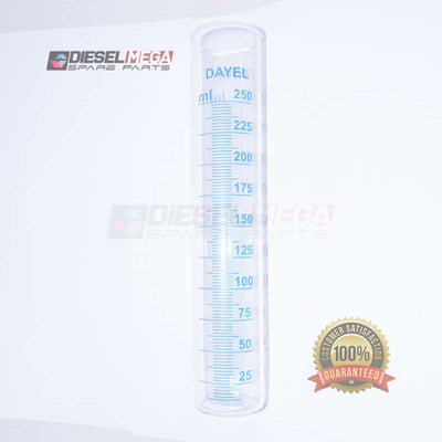 Graduated Glass Tube 250ml for High-Precision Fluid Measurement in Diesel Injector Work