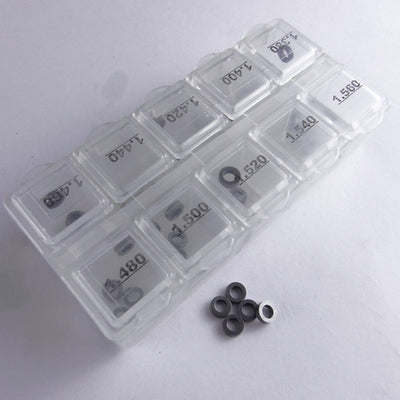 Bosch shim set for PKW diesel injectors, sizes 3.5-5.3 mm
